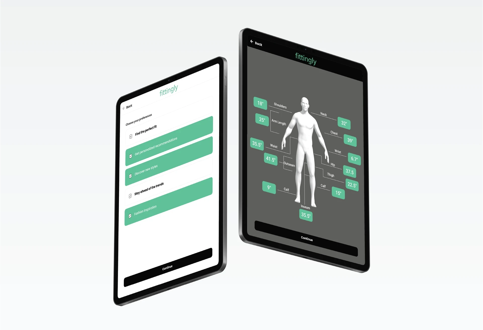 Fittingly scanning screens